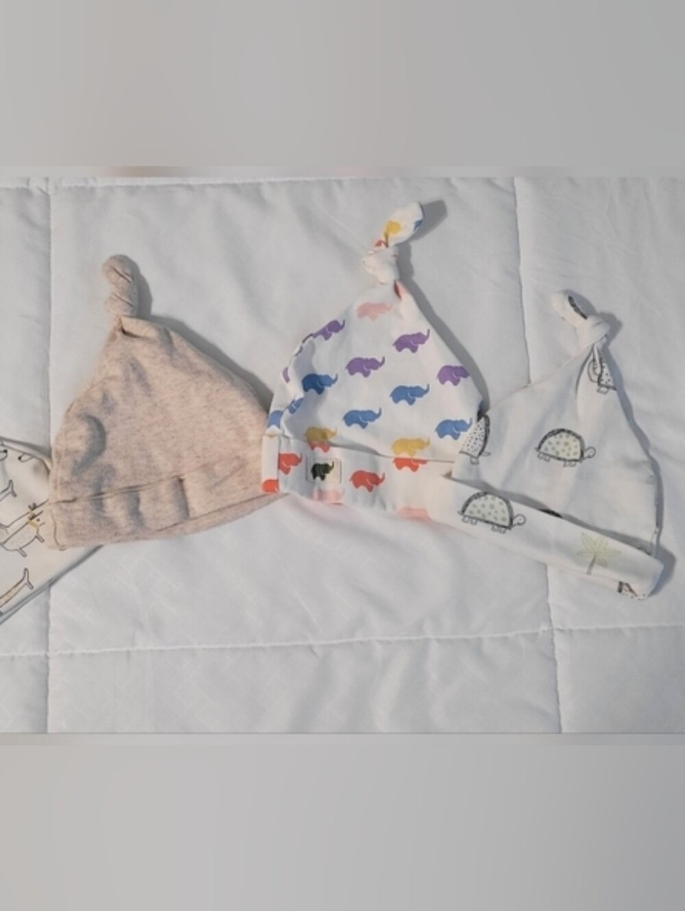 Baby Top Knot Hats, NB & 0-3 Month